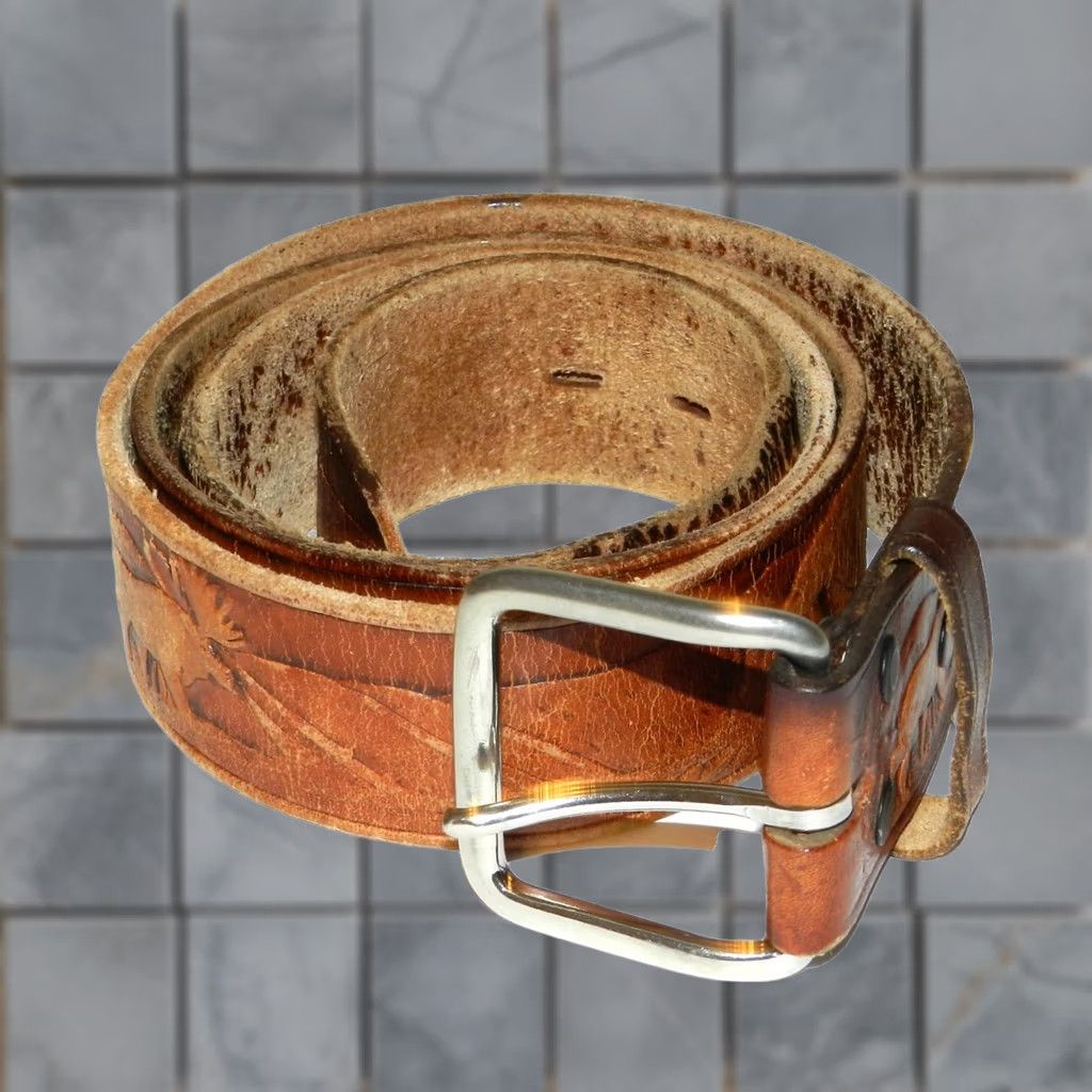 Helmut Lang × Vintage 1998 Helmut Lang Leather Roller Chain Belt