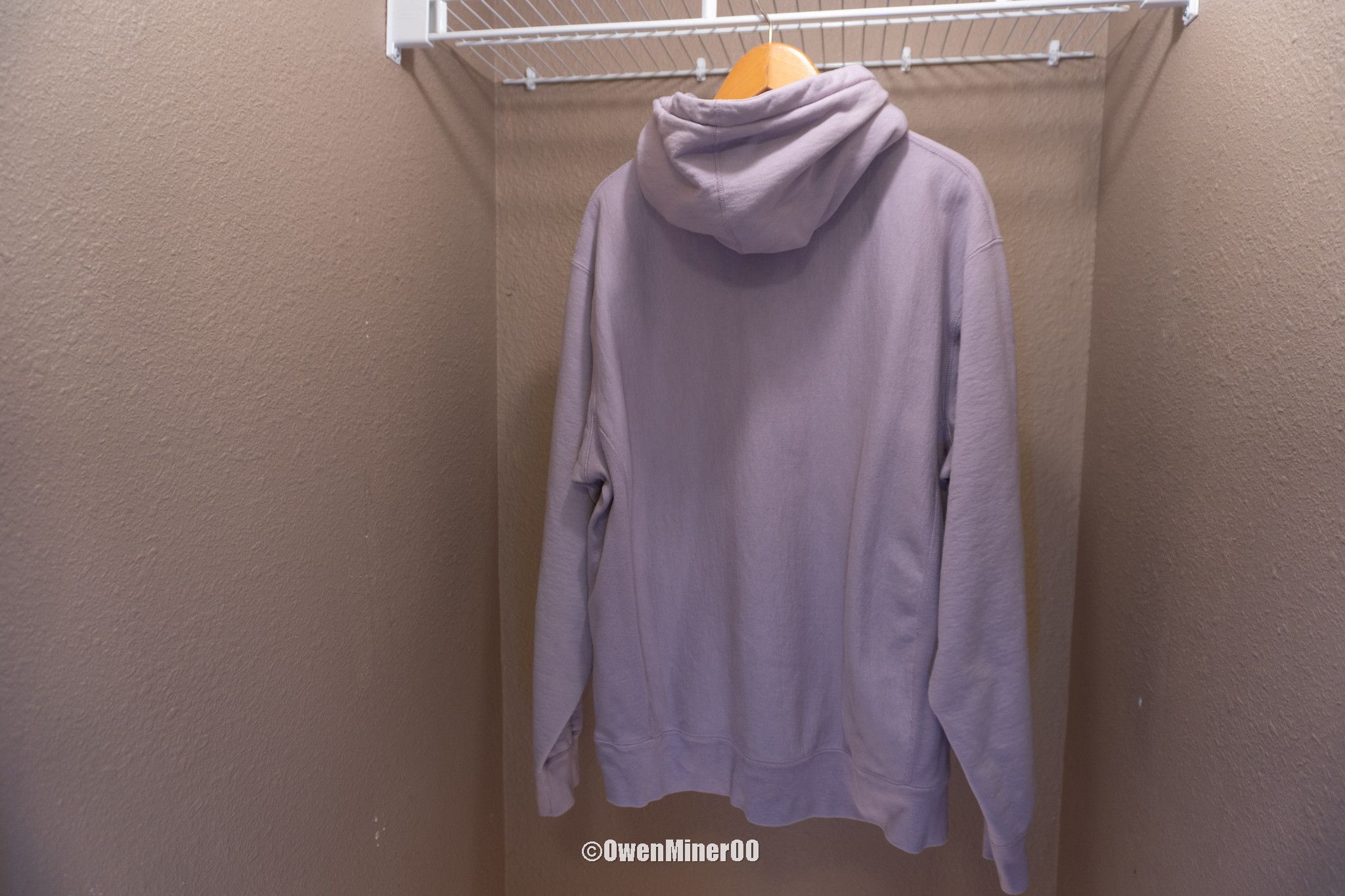 Supreme Supreme Compact Logo Hooded Sweatshirt (FW17)-Pale Violet XL Size US XL / EU 56 / 4 - 2 Thumbnail
