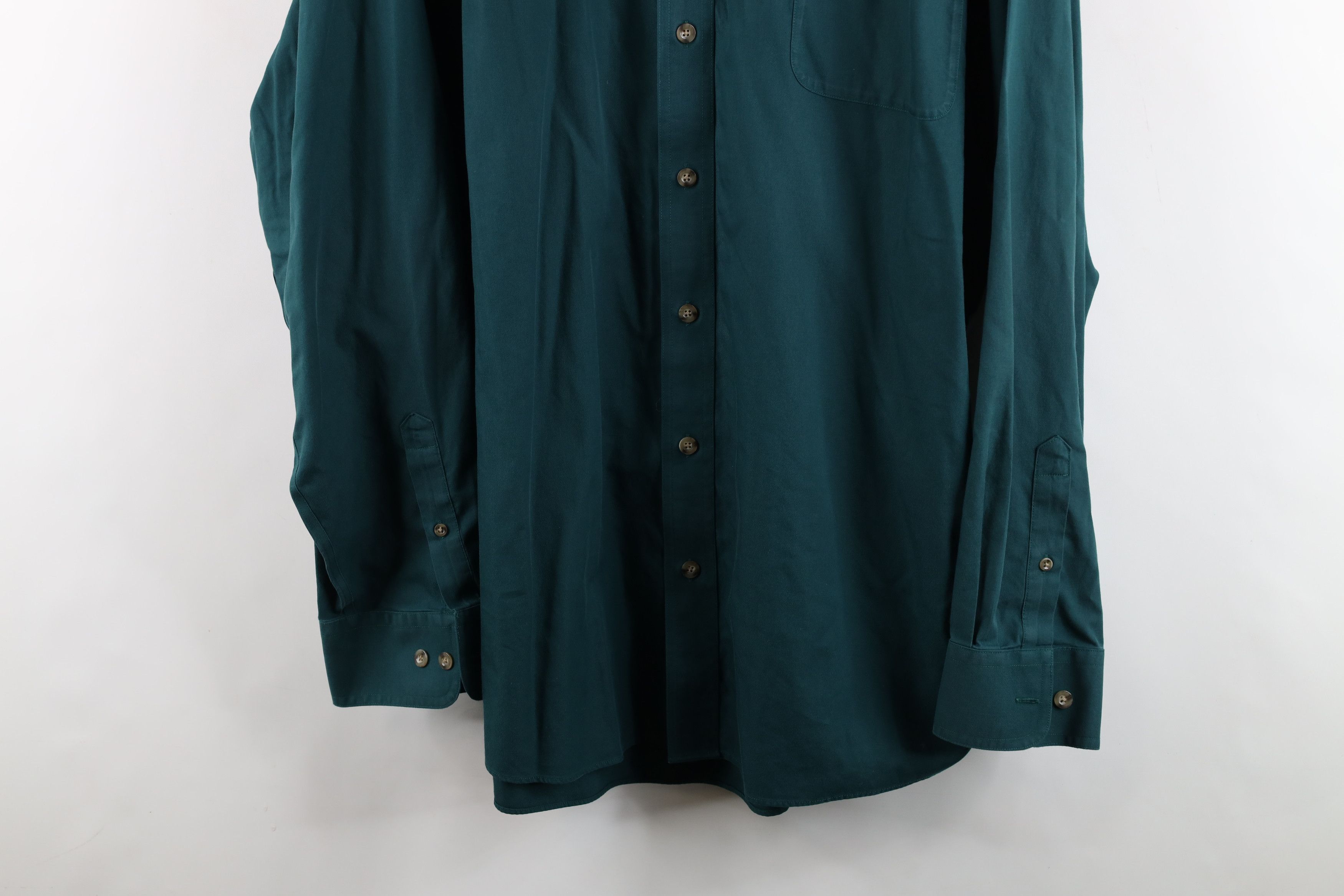 Cabelas Vintage Cabelas Blank Heavyweight Collared Button Down Shirt Size US XXL / EU 58 / 5 - 3 Thumbnail