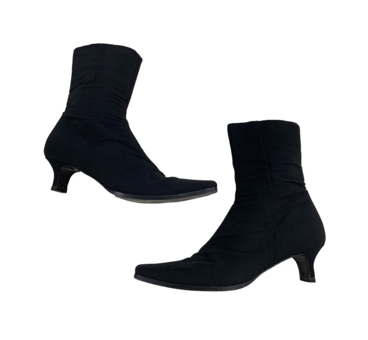 Prada 90s Neoprene Square Toe Ankle Boots Size US 5.5 / IT 35.5 - 2 Thumbnail