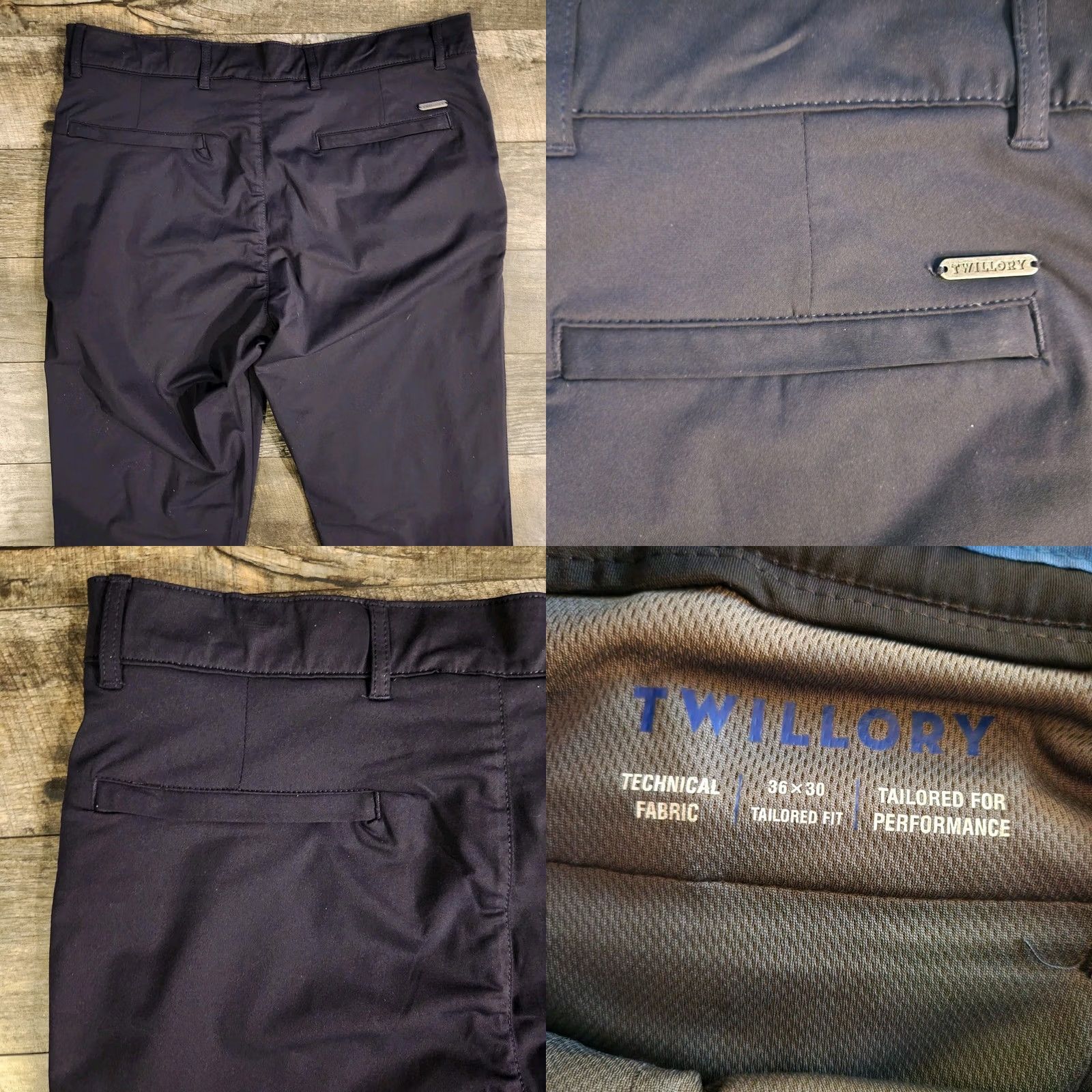 Vintage Twillory Pants Mens 36x30 Gray Travel Performance Stretch Size US 36 / EU 52 - 8 Thumbnail