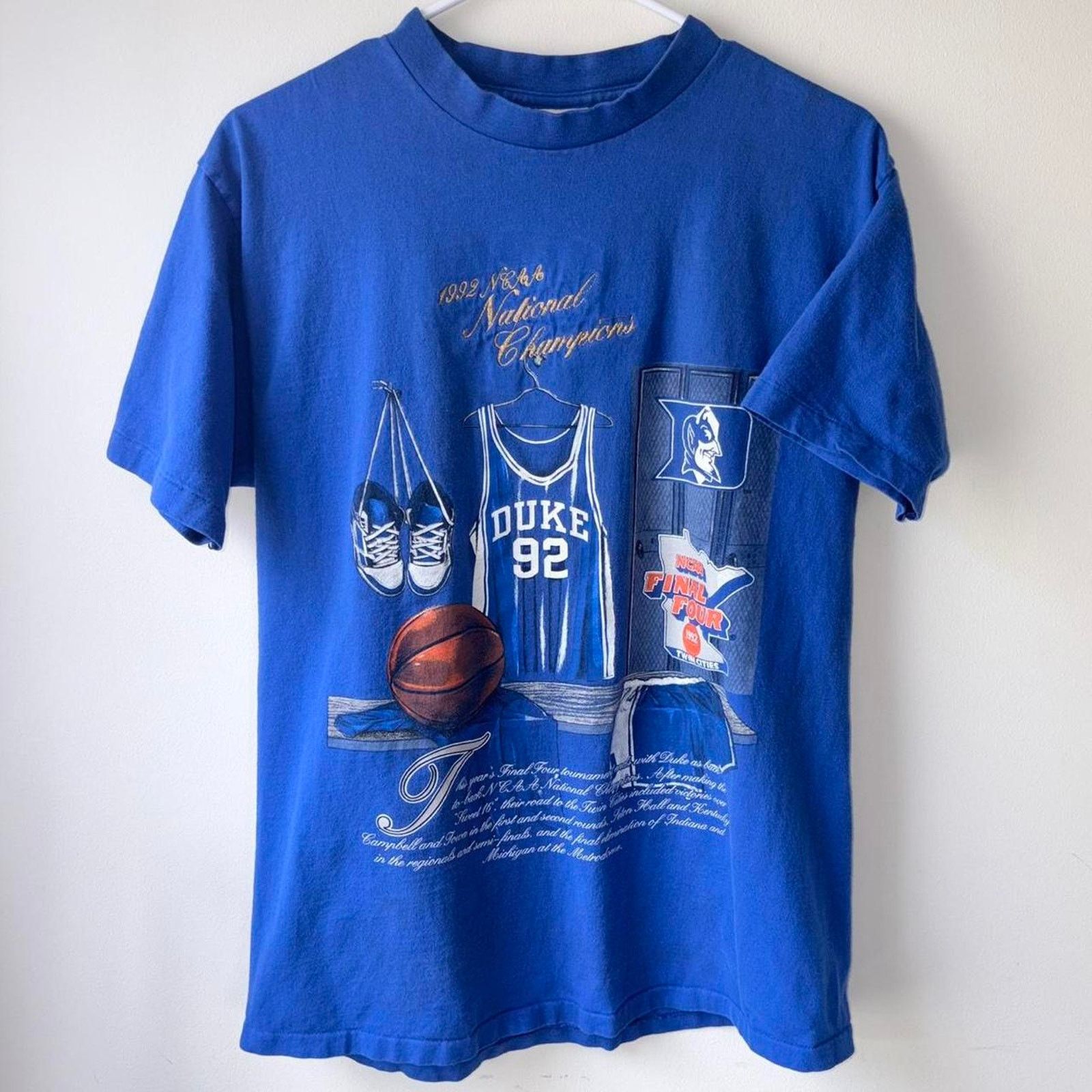 & Other Stories Blue 90’s Duke University 1992 NCAA National Champions Tee Size US L / EU 52-54 / 3 - 6 Thumbnail
