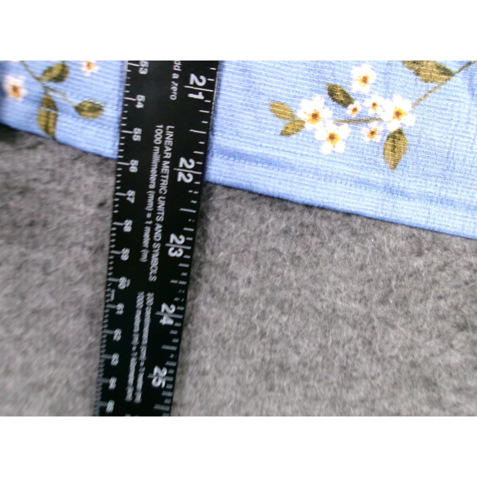 Vintage VINTAGE Melloday Blouse Women L Blue Floral Bohemian Flutter Sleeve High Neck Ruffle Puff Pullover Casual Dressy All Seasons Size L / US 10 / IT 46 - 5 Thumbnail