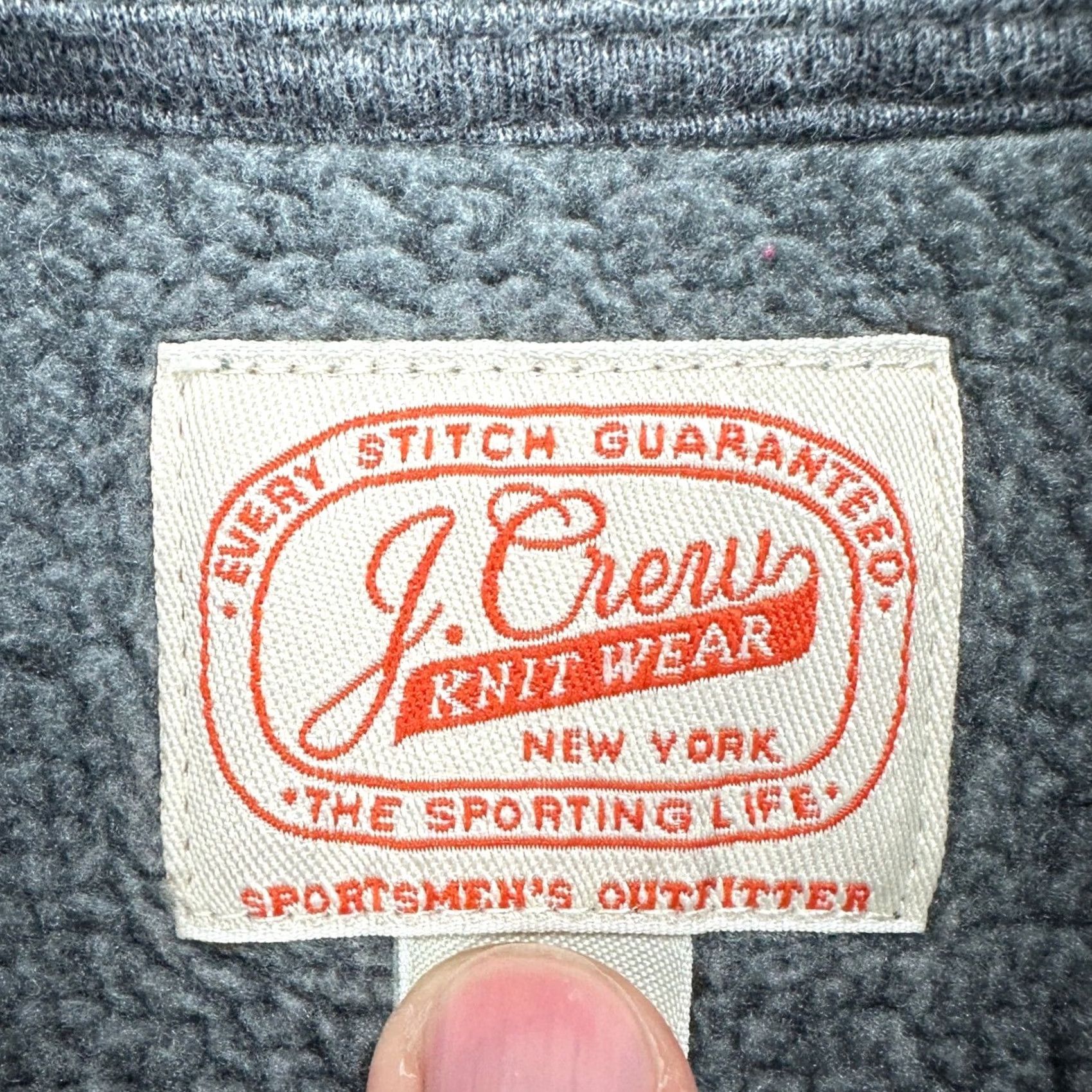 J.Crew J.CREW Mens Vest Full Zip Fleece Mock Neck Gray Outdoor Casual Walking Pocket Size M Size US M / EU 48-50 / 2 - 4 Thumbnail