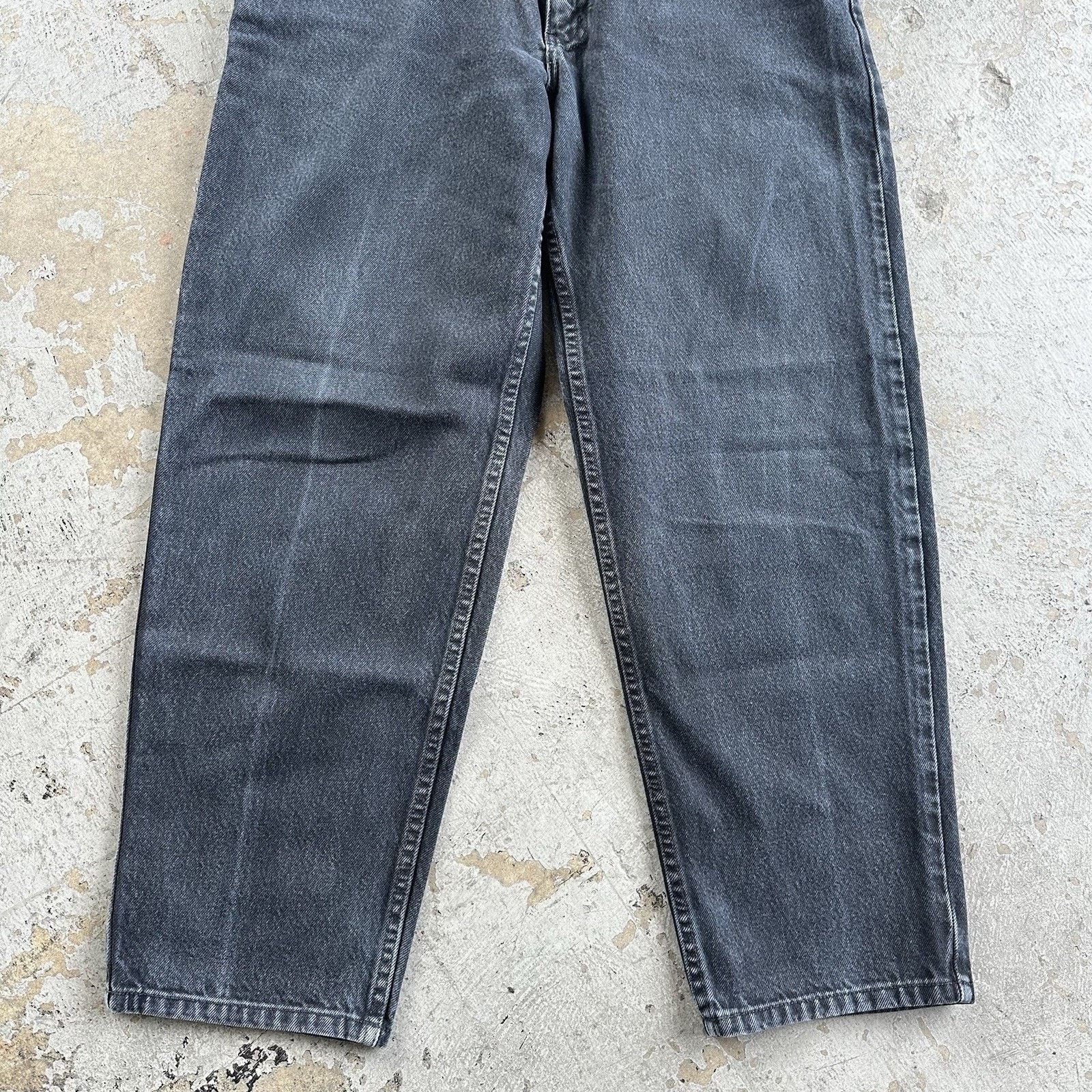 Anchor Blue × Vintage Vintage Anchor Blue Faded Black Loose Denim Jeans 36x30 Size US 36 / EU 52 - 3 Thumbnail