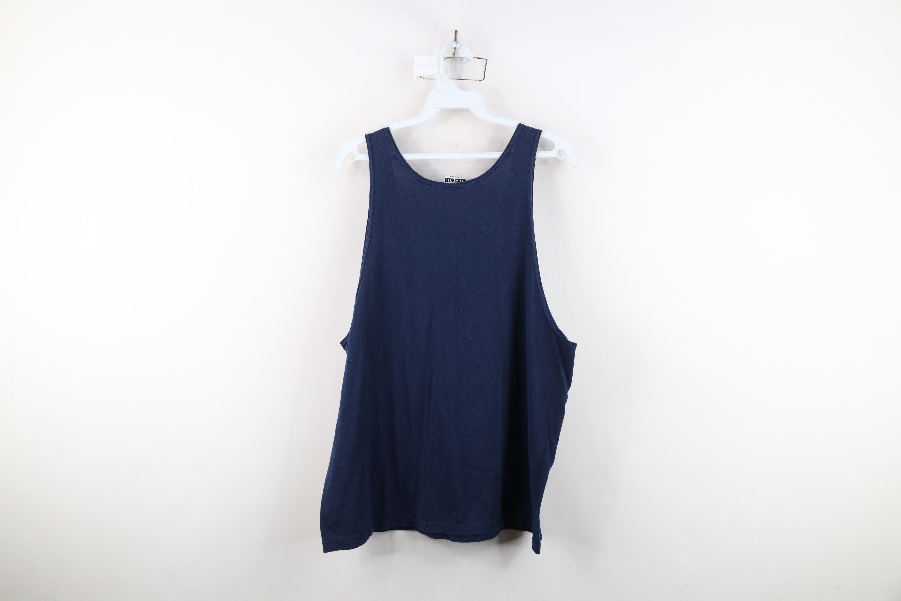 Vintage Vintage 90s Streetwear Tank Top T-Shirt Navy Blue Cotton USA Size US L / EU 52-54 / 3 - 9 Thumbnail