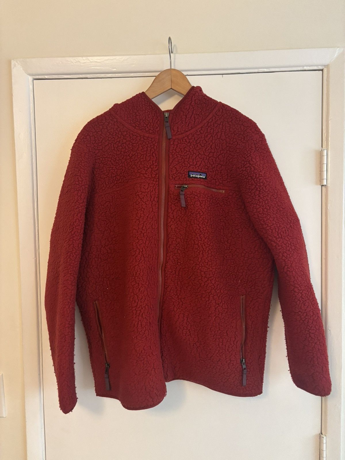 Patagonia XL Patagonia retro pile fleece jacket red Size US L / EU 52-54 / 3 - 2 Thumbnail