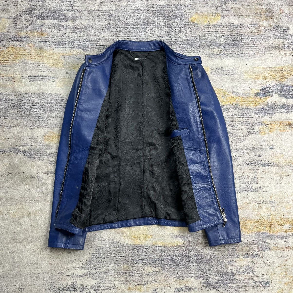 GOSTAR DE FUGA Gostar De Fuga blue biker leather jacket vkei style Size US S / EU 44-46 / 1 - 7 Thumbnail