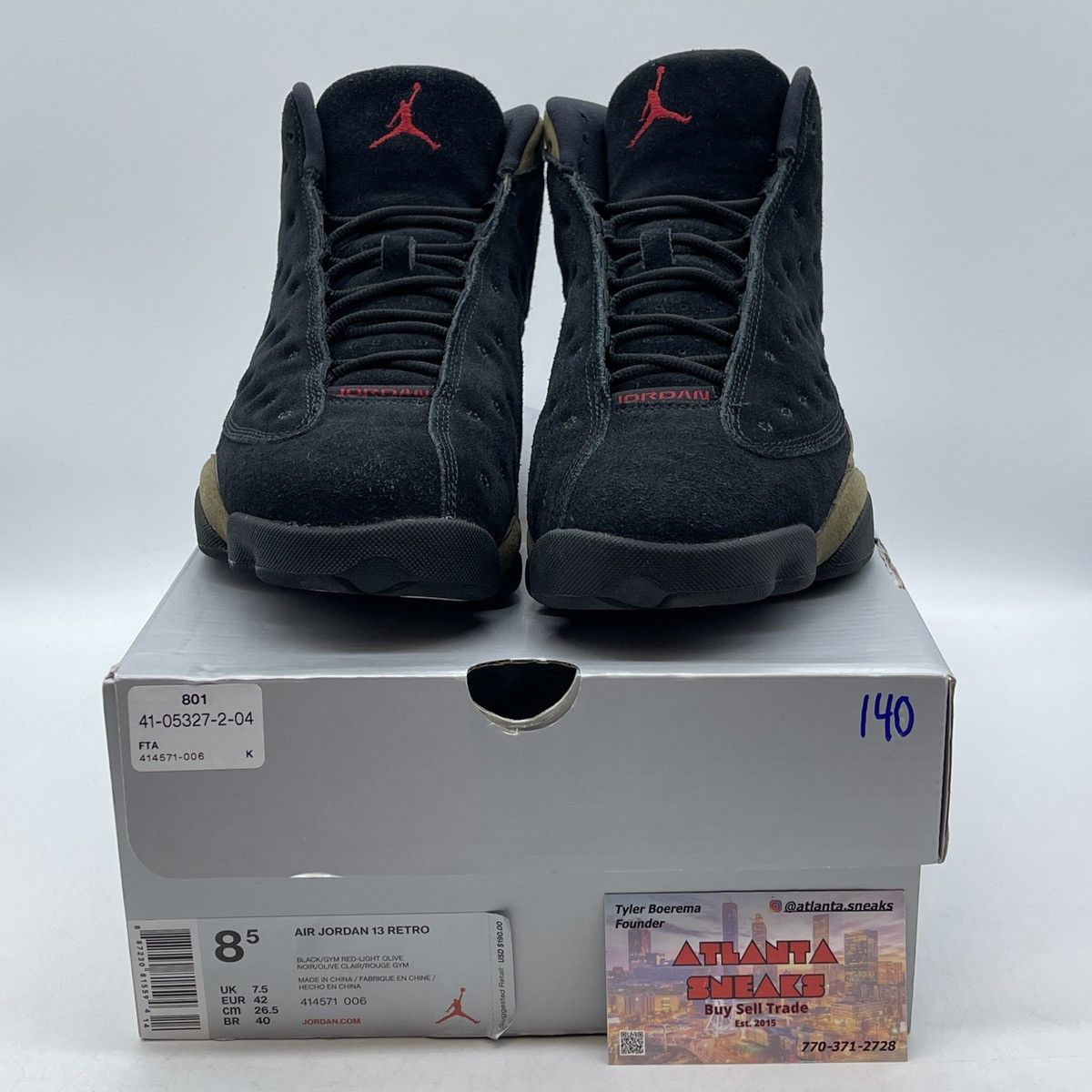 Jordan Brand Air Jordan 13 olive Size US 8.5 / EU 41-42 - 2 Thumbnail