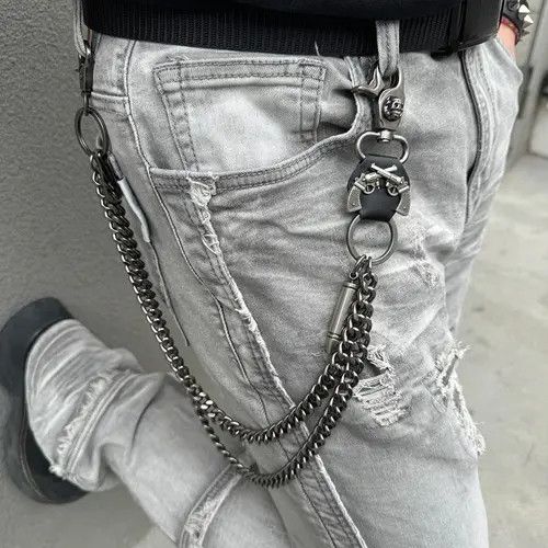 Jewelry Double Bullet Pants Wallet Chain Size ONE SIZE - 1 Thumbnail