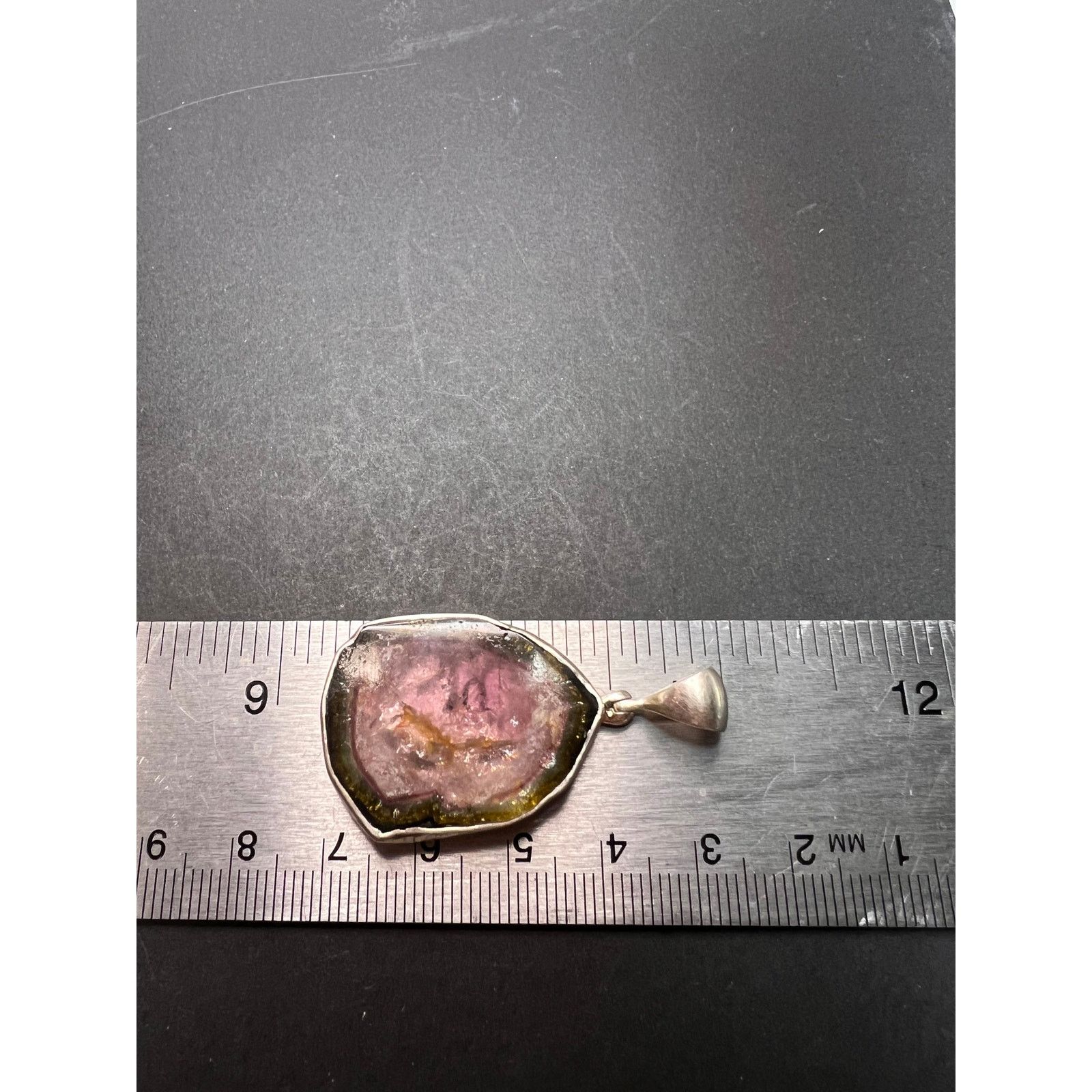 Other NEW Watermelon tourmaline sterling silver pendant 8.16 grams Size ONE SIZE - 3 Thumbnail