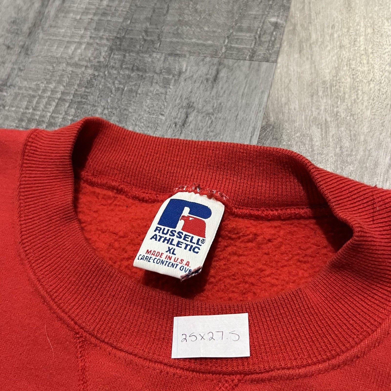 Russell Athletic VTG Nebraska Cornhuskers Russell 90s Red College Sweatshirt Size US XL / EU 56 / 4 - 4 Thumbnail