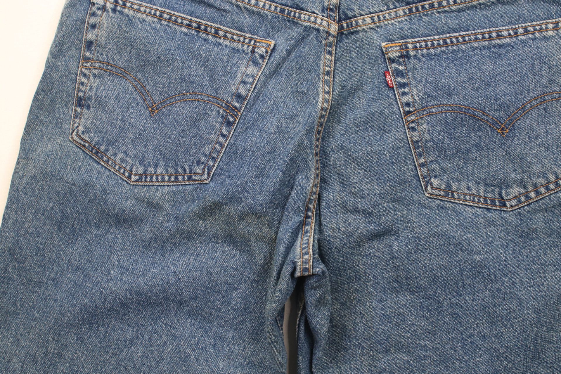 Levi's × Vintage Vintage 90s Levis 550 Relaxed Fit Denim Jean Shorts Jorts Size US 38 / EU 54 - 11 Thumbnail