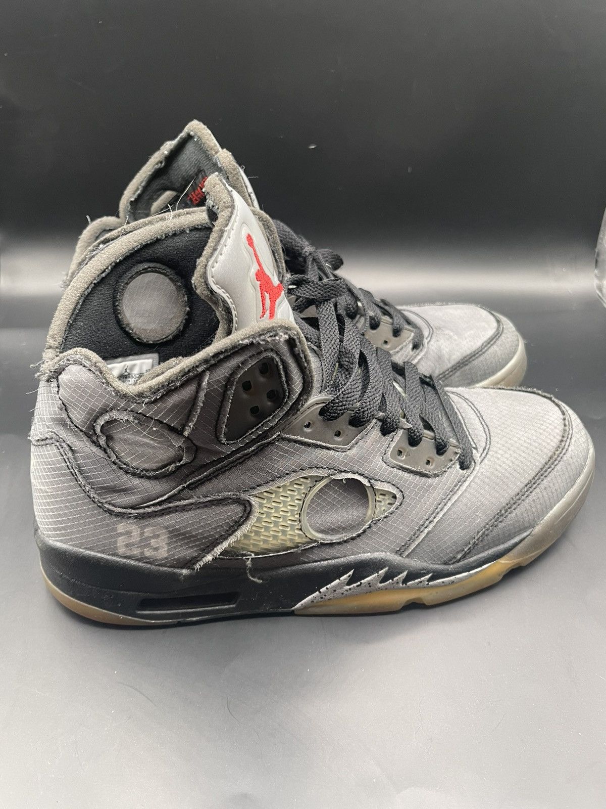 Jordan Brand × Off-White Off white muslin 5 Sz 8.5 Size US 8.5 / EU 41-42 - 1 Thumbnail