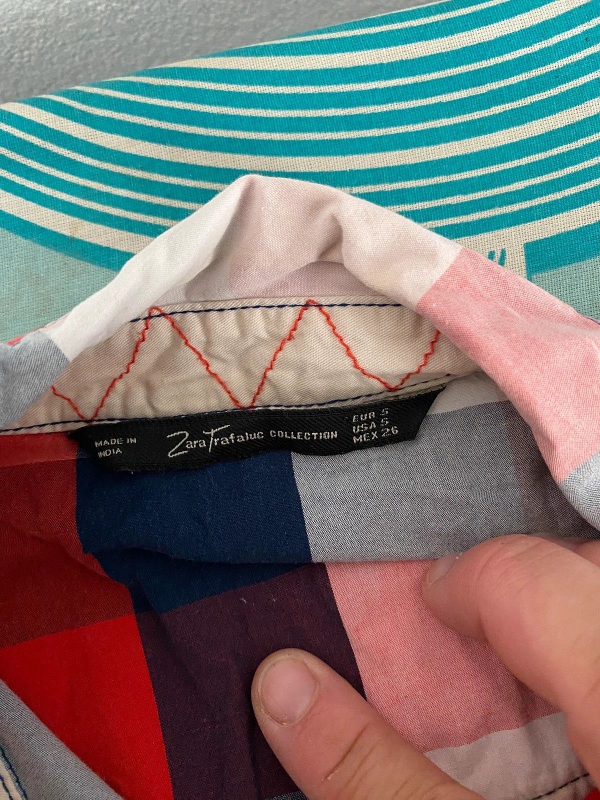 Other Zara shirt check size S bg25 Size S / US 4 / IT 40 - 4 Thumbnail