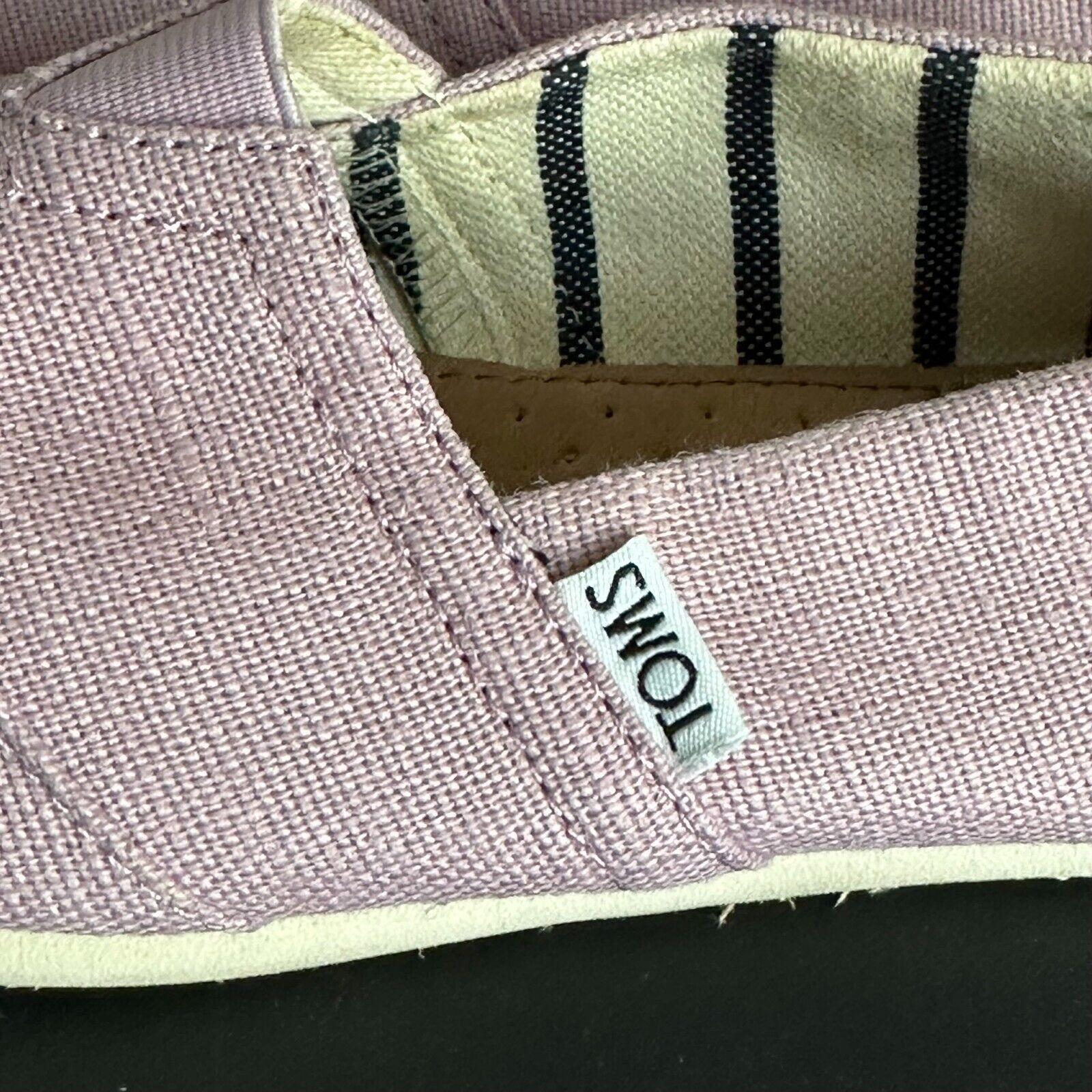 Toms TOMS Shoes Slip On, Light Purple Womens Size 6M Boat Shoe Size US 9 / IT 39 - 5 Thumbnail