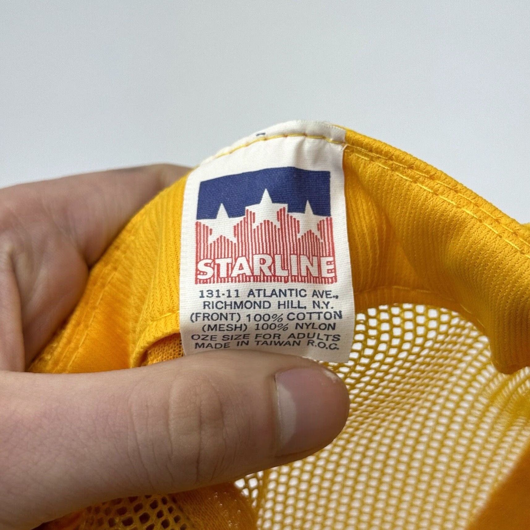 Etro VINTAGE Starline 80s Corduroy Trucker Hat Adjustable Snapback Yellow Retro Casual Mens Size ONE SIZE - 7 Thumbnail