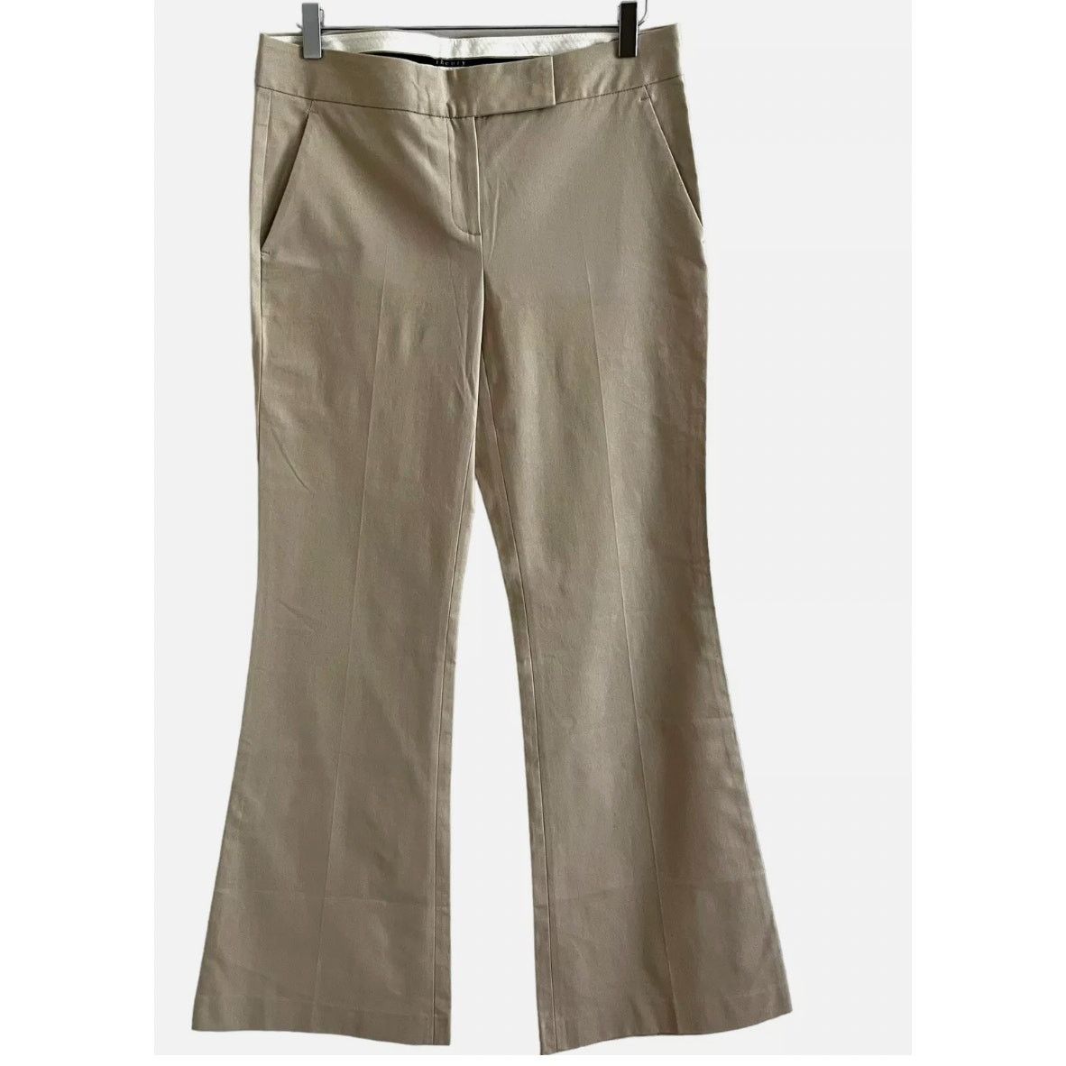 Theory Theory Tara Beige Flare Trousers - Size 8 - NWT Size 30" / US 8 / IT 44 - 1 Thumbnail