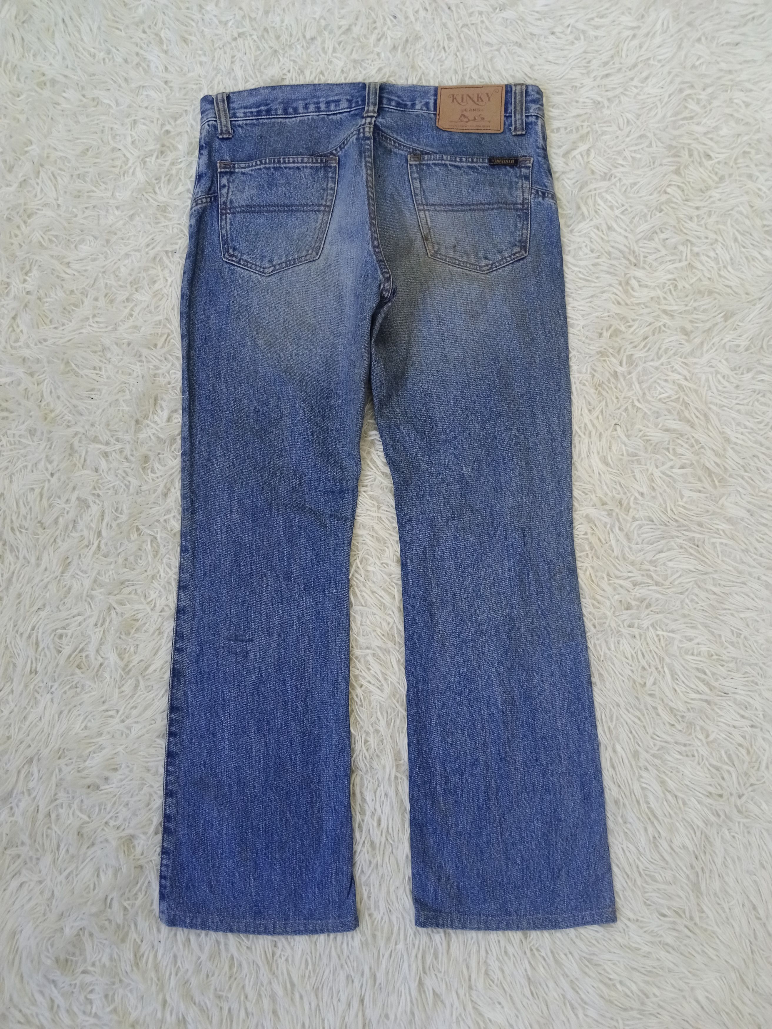 Hysteric Glamour DISTRESSED FLARE HYSTERIC GLAMOUR DENIM PANTS Size 30" / US 8 / IT 44 - 2 Thumbnail