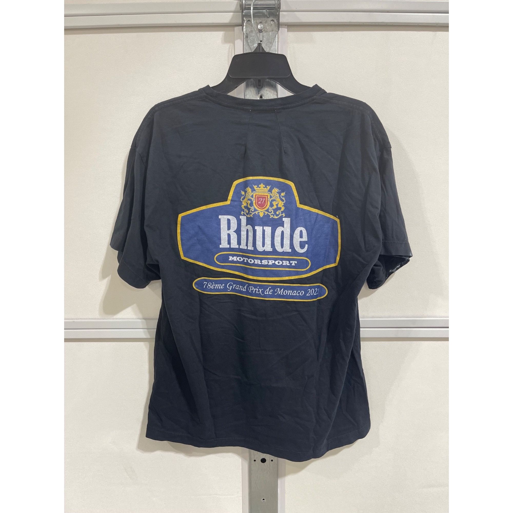 Rhude NEW RHUDE RACING CREST BLACK TEE SZ SMALL Size US S / EU 44-46 / 1 - 5 Thumbnail