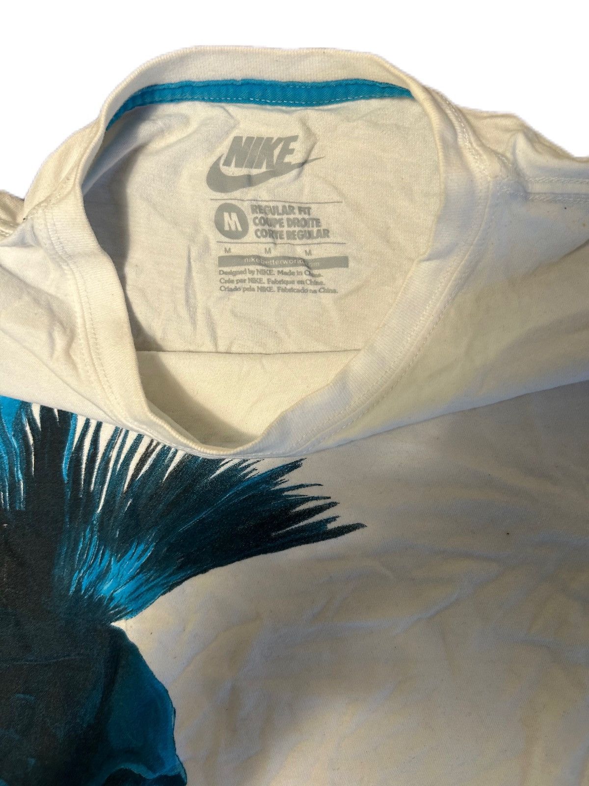 Nike × Vintage Vintage Nike Shirt W/ Crazy Print Size US M / EU 48-50 / 2 - 2 Thumbnail