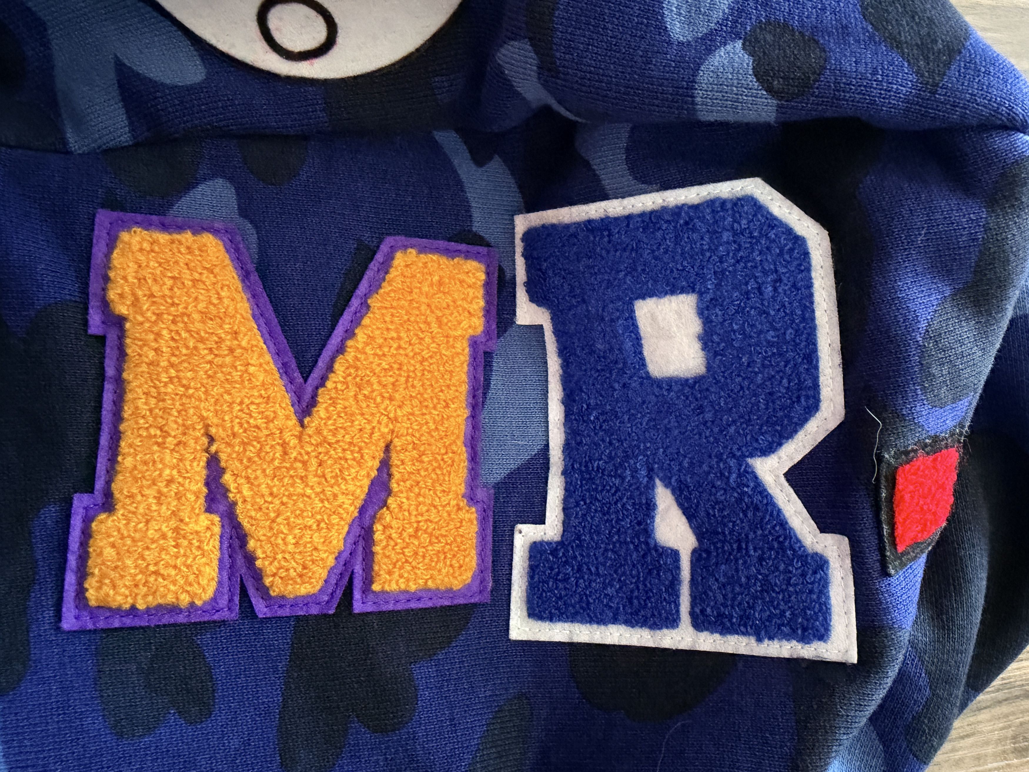 Bape Bape x Mr. Shark Full Zip Hoodie Navy Size US M / EU 48-50 / 2 - 18 Thumbnail