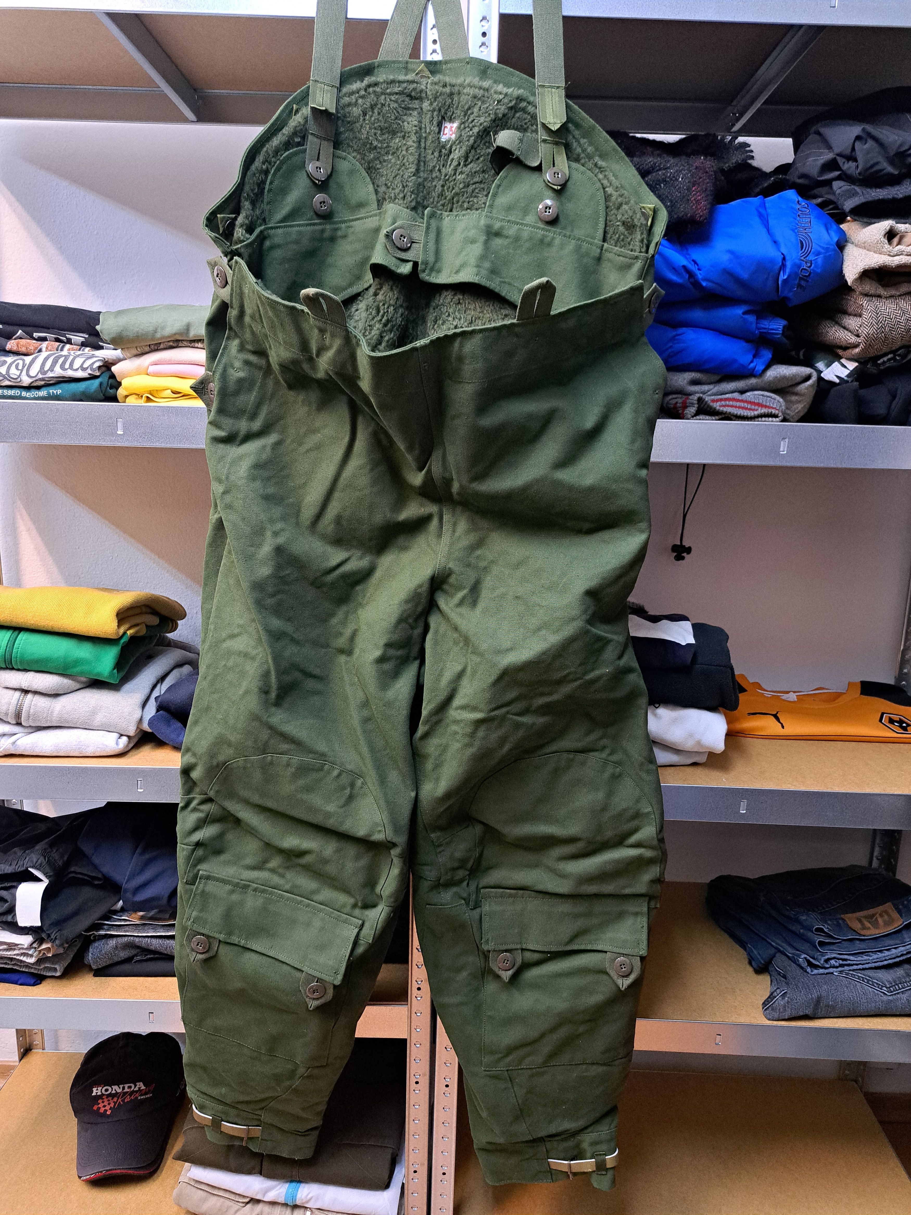 Vintage Vintage 60s Swedish Army Motorcycle Overalls Pants Pharell Size US 38 / EU 54 - 10 Thumbnail