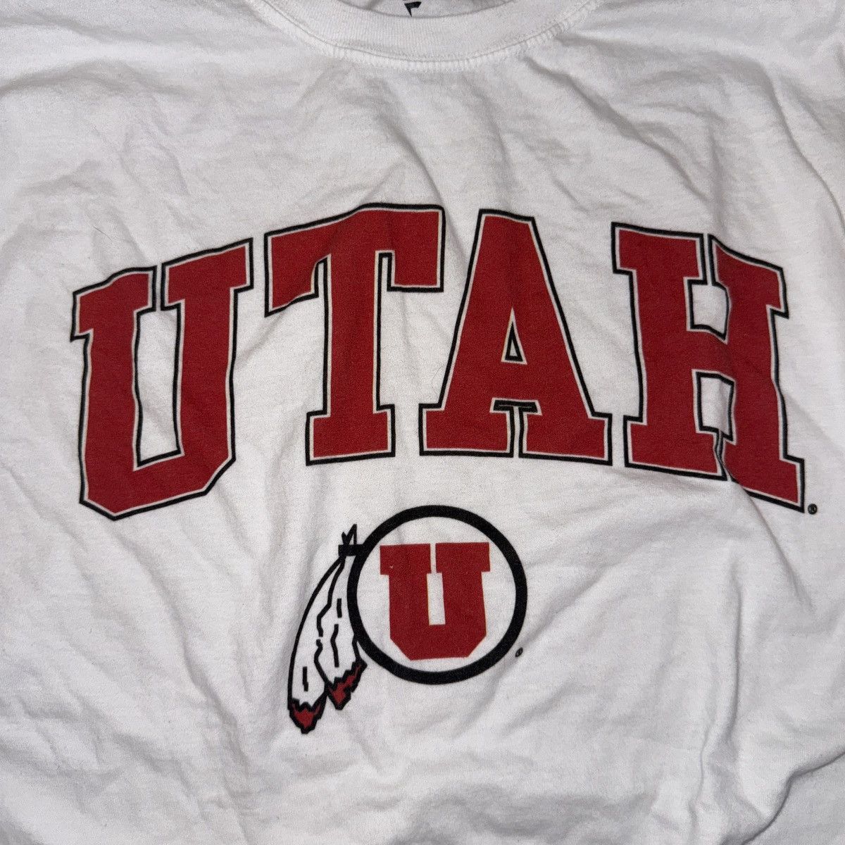 Vintage University of Utah long sleeve white and red t-shirt Size US L / EU 52-54 / 3 - 2 Thumbnail