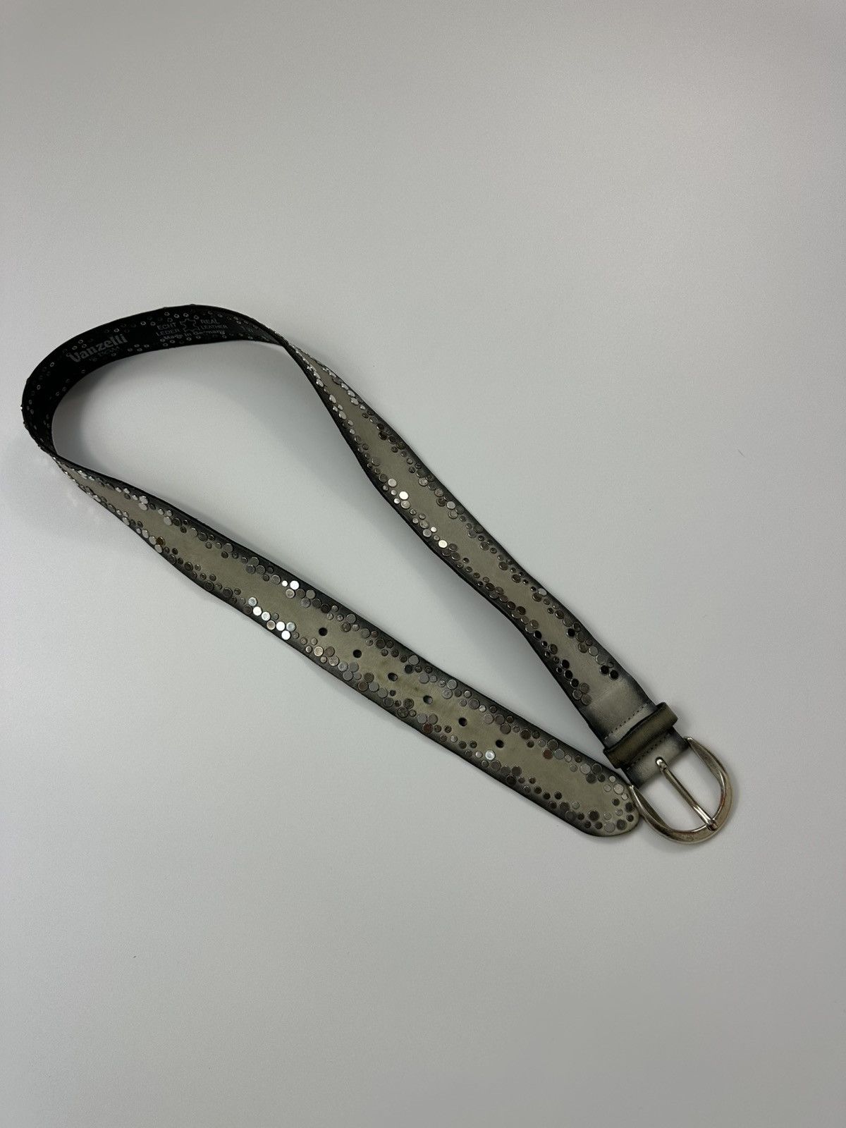 Japanese Brand Vanzetti Diesel Style Leather Belt Y2K Made In Germany Size ONE SIZE - 3 Thumbnail