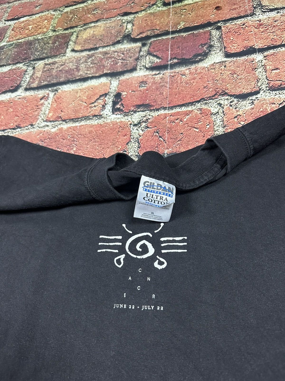 Vintage Vintage Cancer Crab Astrology Zodiac T Shirt 90s Horoscope Size US XL / EU 56 / 4 - 6 Thumbnail