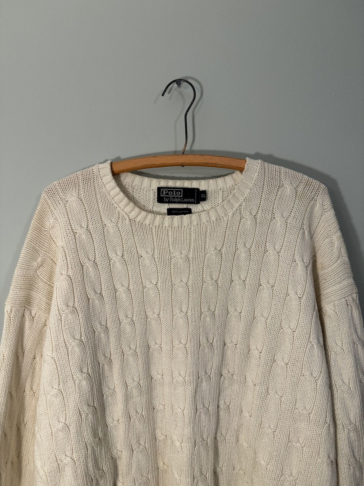 Polo Ralph Lauren Polo Ralph Lauren Cable Knit Sweater ERD Grunge RRL Bode Size US XL / EU 56 / 4 - 4 Thumbnail
