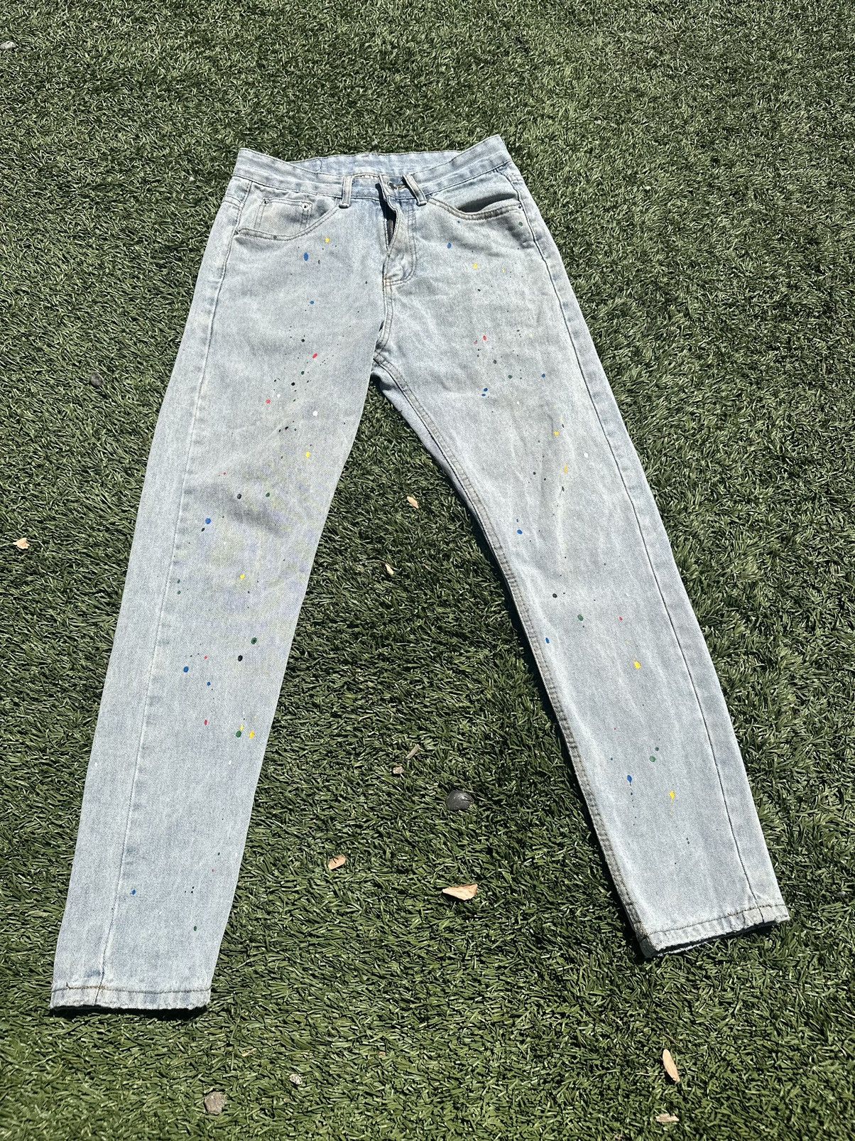 Japanese Brand × Vintage Thrifted Paint Splatter Jeans Size US 30 / EU 46 - 1 Thumbnail