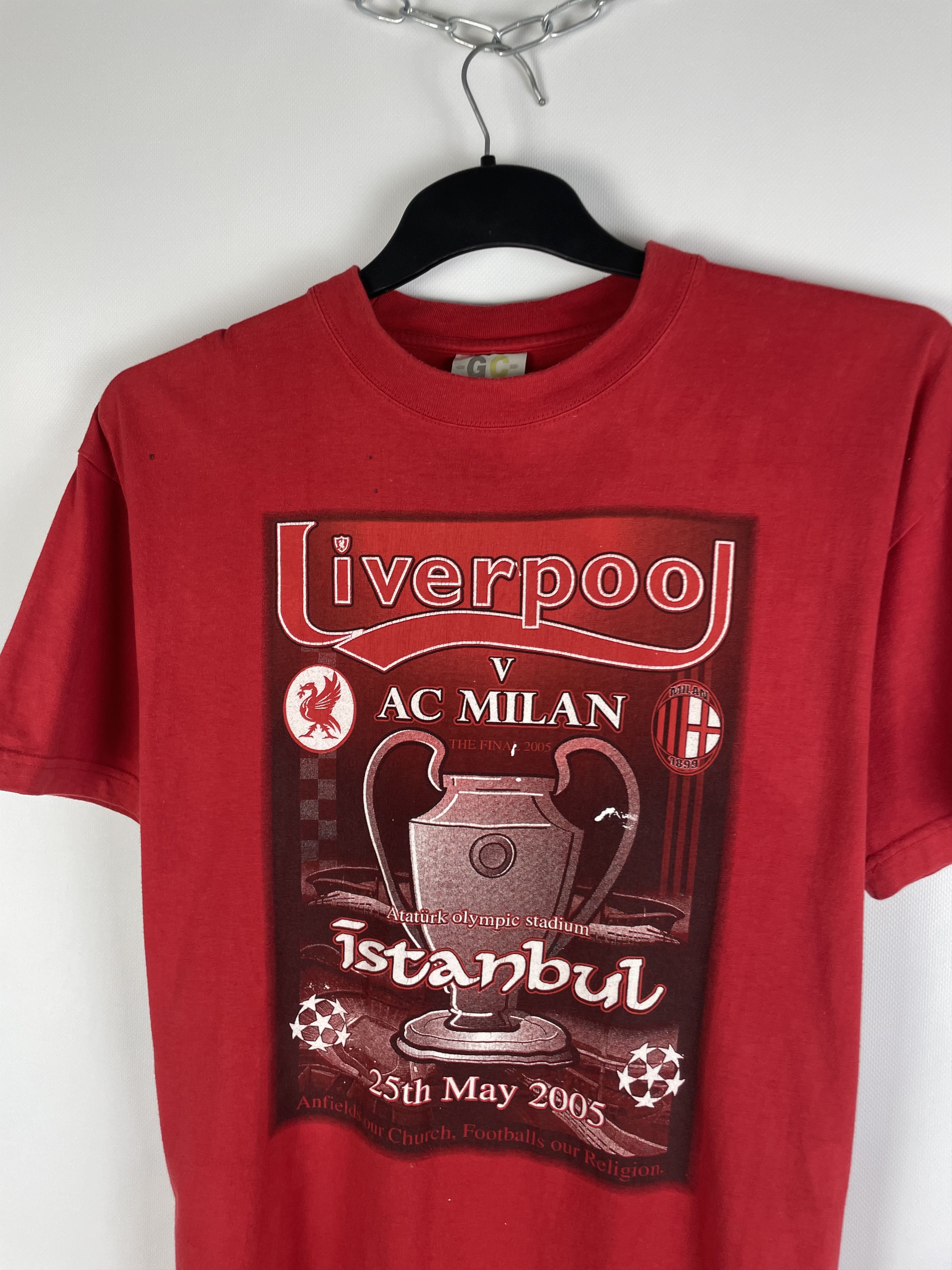 Vintage Vintage Liverpool AC Milan 2007 Final Champions League Tee Size US L / EU 52-54 / 3 - 3 Thumbnail