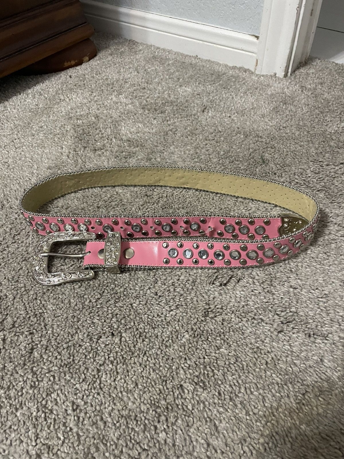 Other Y2K Style Rhinestone Studded Belt Horseshoe Buckle Size M Size ONE SIZE - 1 Thumbnail