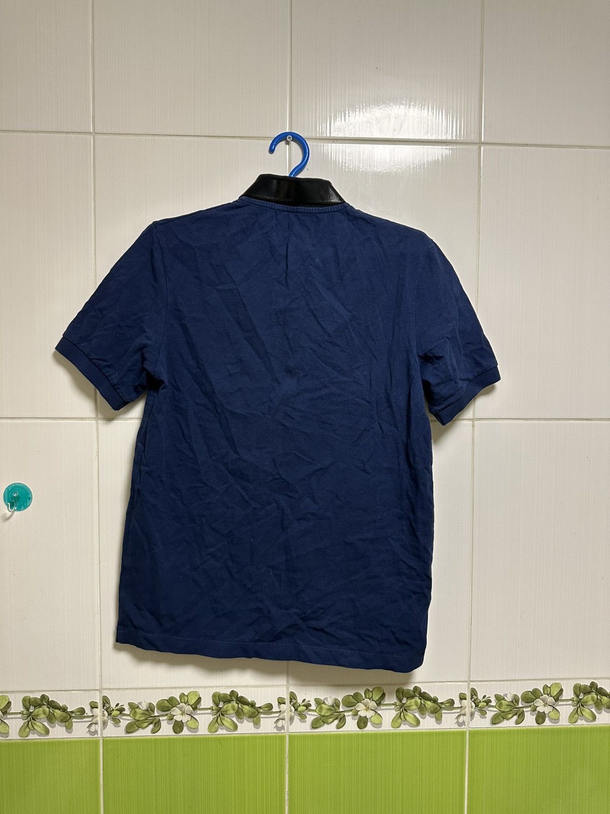 Fred Perry × Raf Simons Women's RAF SIMONS X FRED PERRY Blue Logo Cotton Casual Polo Size S / US 4 / IT 40 - 9 Thumbnail