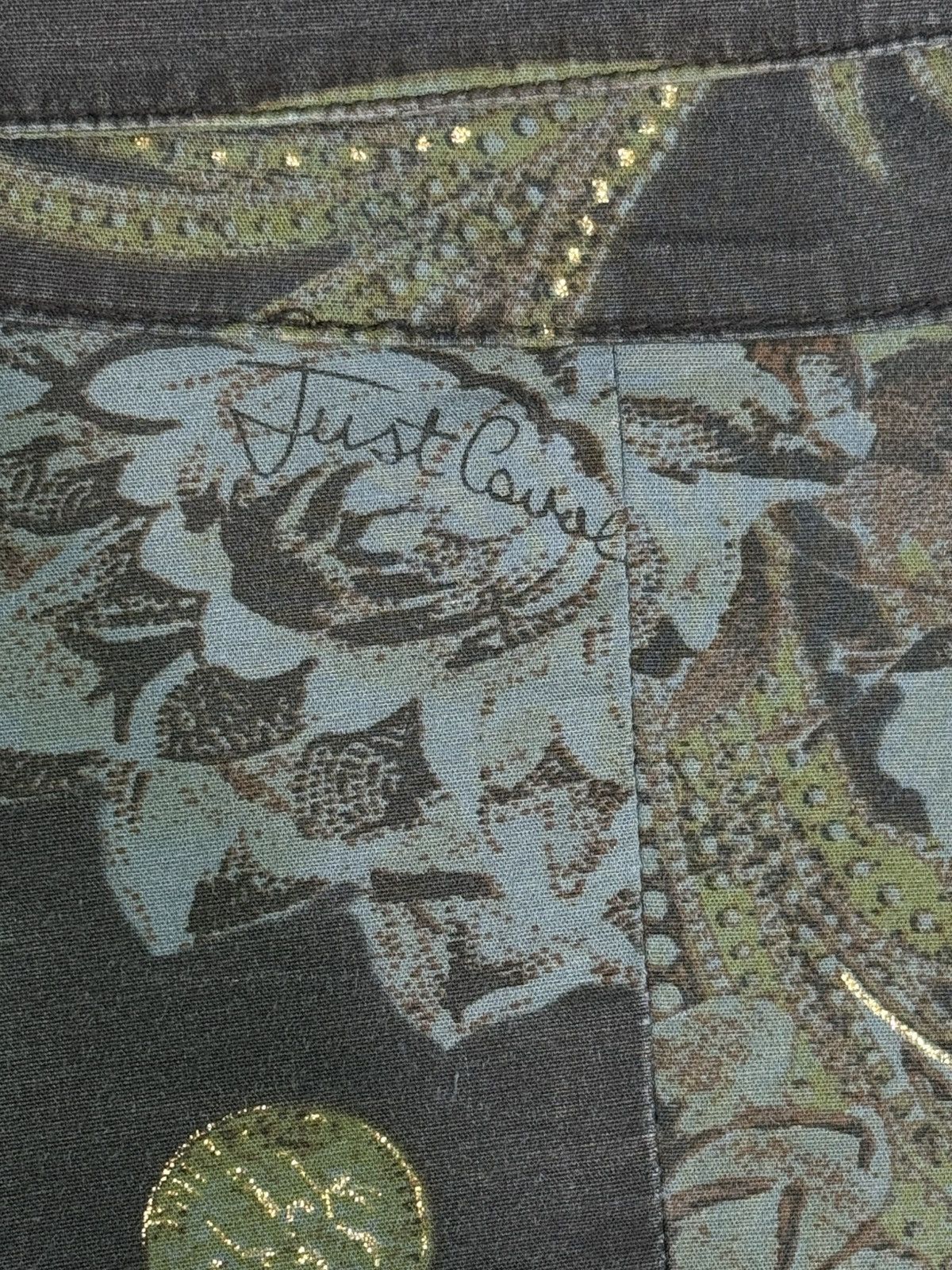Just Cavalli Vintage Just Cavalli Baroque Floral Print Long Sleeve Shirt Size L / US 10 / IT 46 - 8 Thumbnail