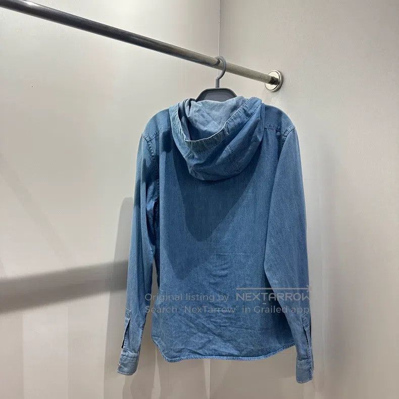Hermes Hermes Slant Pocket Hooded Denim Jacket Size XS / US 0-2 / IT 36-38 - 2 Thumbnail