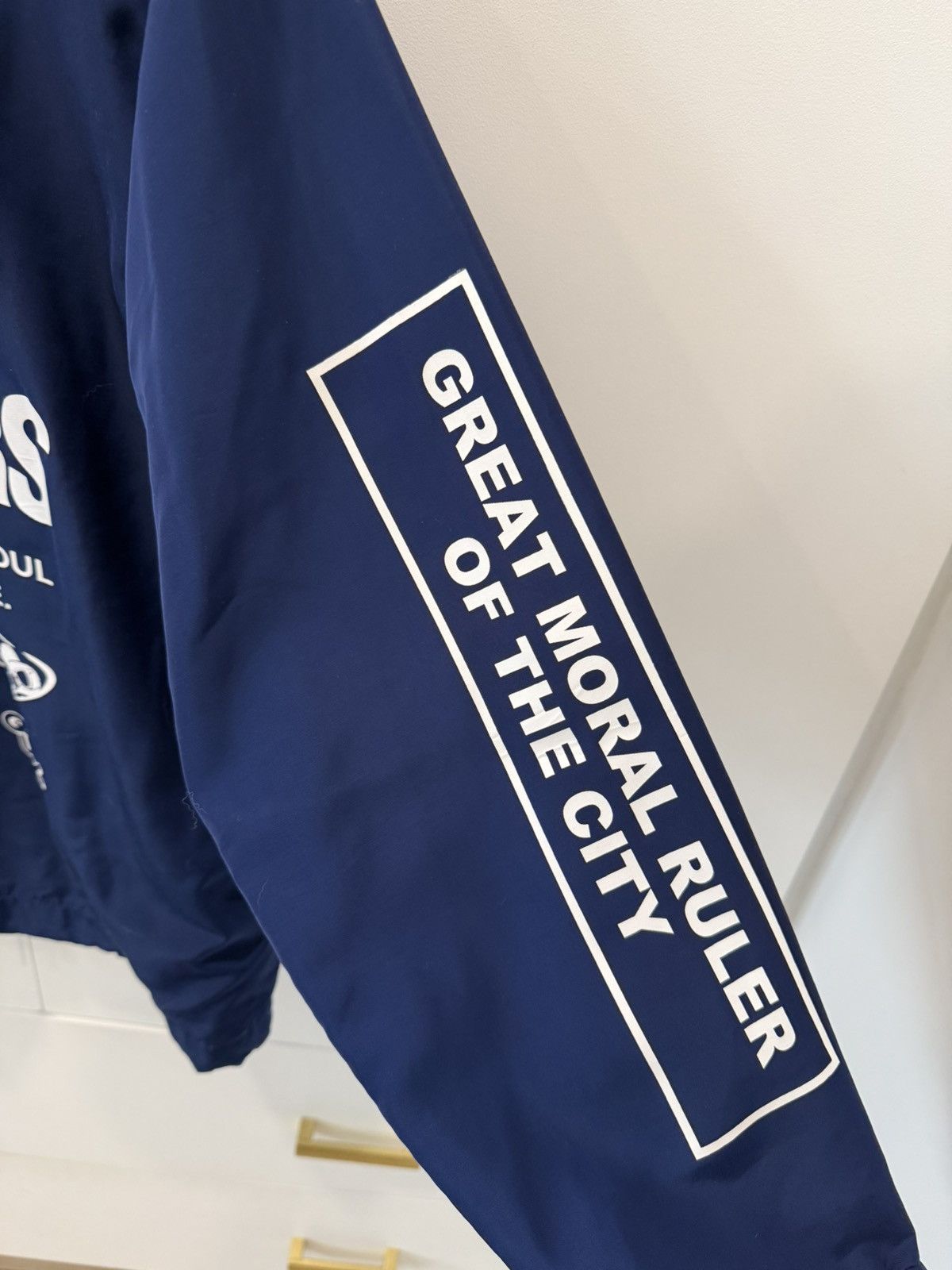 Japanese Brand B One Soul Japanese blue coach jacket Windbreaker QUACKERS! Size US M / EU 48-50 / 2 - 5 Thumbnail