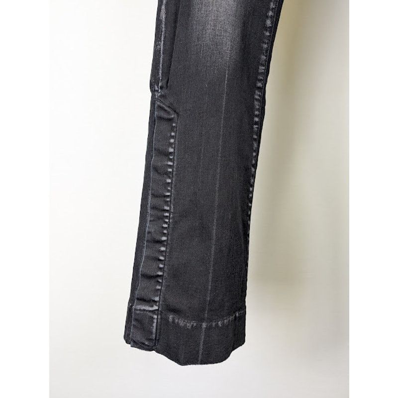 Amiri o1rshd1 Stacked Flare Jeans in Aged Black Size US 32 / EU 48 - 5 Thumbnail