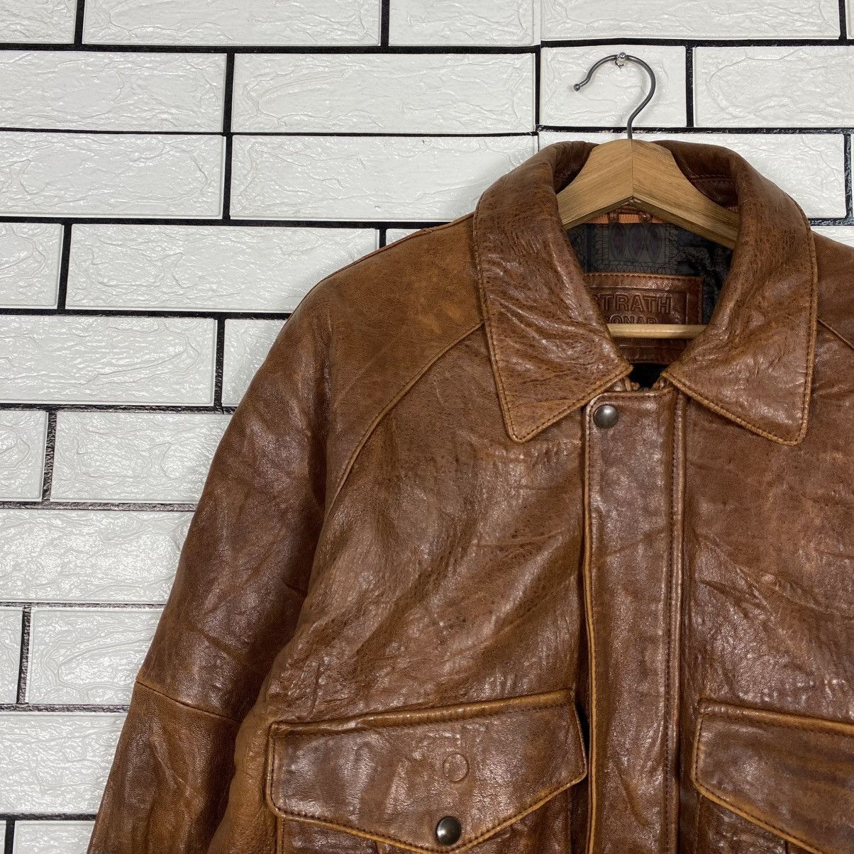 Issey Miyake Vintage Leather Jacket Strath Conar Blanket Fly Size US M / EU 48-50 / 2 - 8 Thumbnail