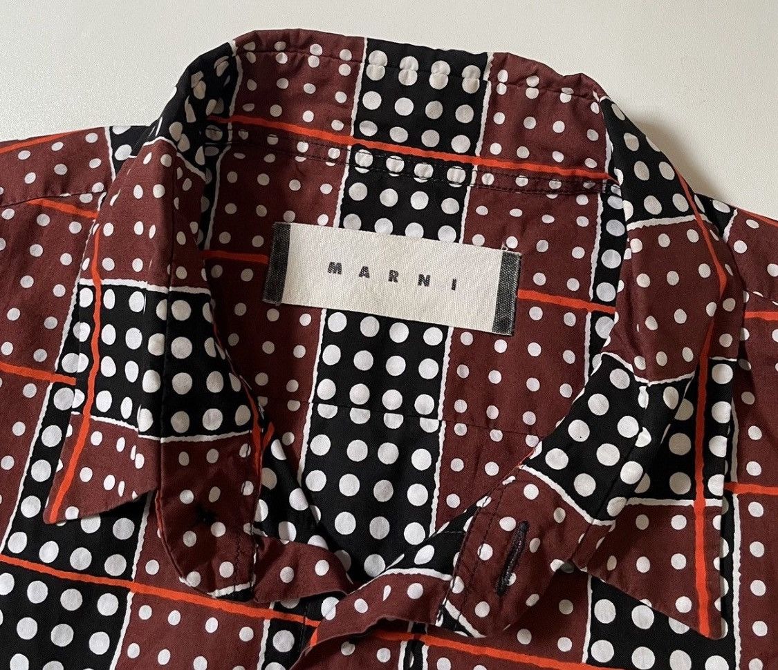Marni Vintage marni psychedelic polkadot striped button up shirt Size US M / EU 48-50 / 2 - 3 Thumbnail