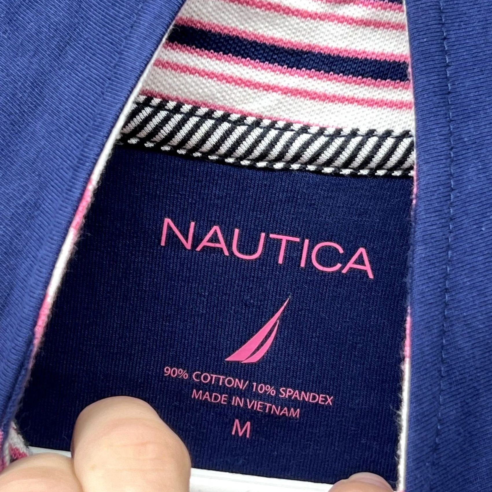 Nautica Nautica Jacket Womens Medium Multicolor Colorblock Full Zip Track Stretch Top Size M / US 6-8 / IT 42-44 - 6 Thumbnail