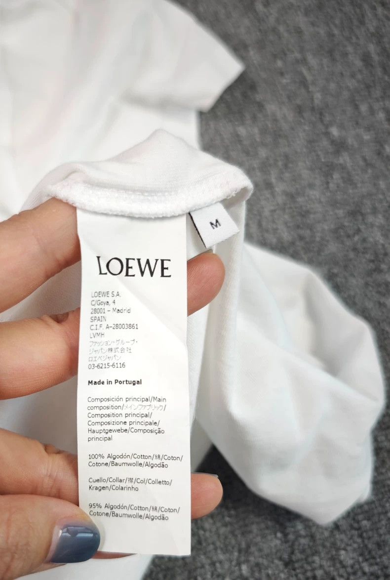 Loewe LOEWE SS23 Classic Logo Embroidered Round Collar Hooded Sh Size M / US 6-8 / IT 42-44 - 4 Thumbnail