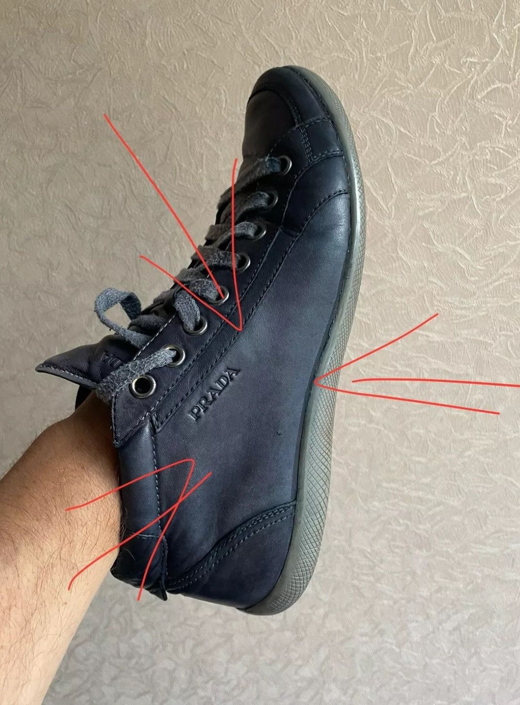 Prada Prada sneakers size 10 US dark blue Size US 10 / EU 43 - 20 Thumbnail