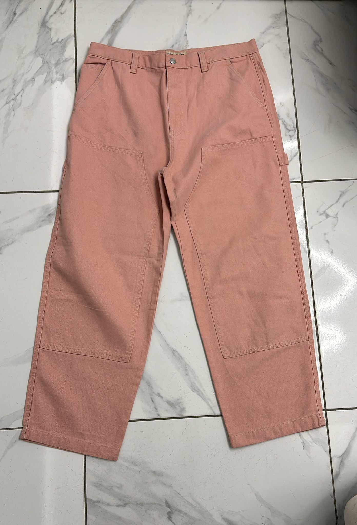 Stussy × Vintage Stussy Double Knee Work Pant in Pink Size 36 Size US 36 / EU 52 - 2 Thumbnail