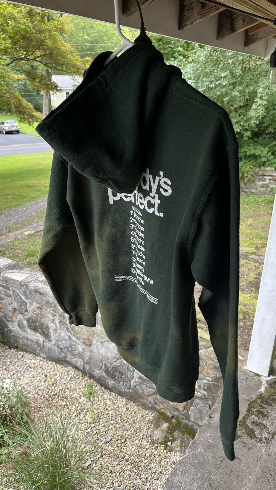 Vintage Porsche racing faded vintage hoodie forest green Size US S / EU 44-46 / 1 - 1 Thumbnail