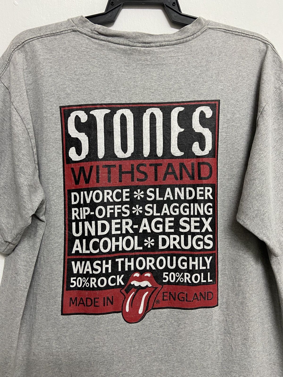 Band Tees × The Rolling Stones Vintage The Rolling Stones t Shirts Withstand World tour Size US L / EU 52-54 / 3 - 3 Thumbnail