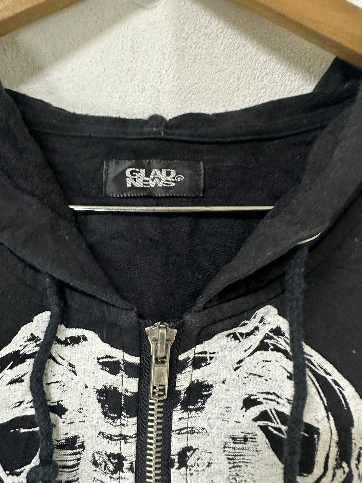 Japanese Brand Skeleton Sleeveless Hoodies Jacket Distressed Design Skull Size US M / EU 48-50 / 2 - 3 Thumbnail
