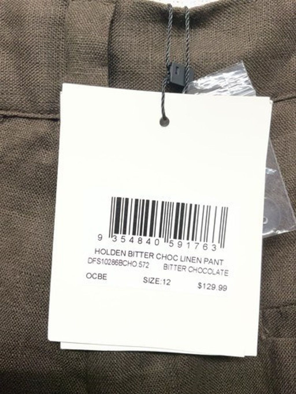 Other Dissh Chocolate Linen Lined Relaxed Wide Leg Pants Women 12 Size 34" / US 12 / IT 48 - 6 Thumbnail