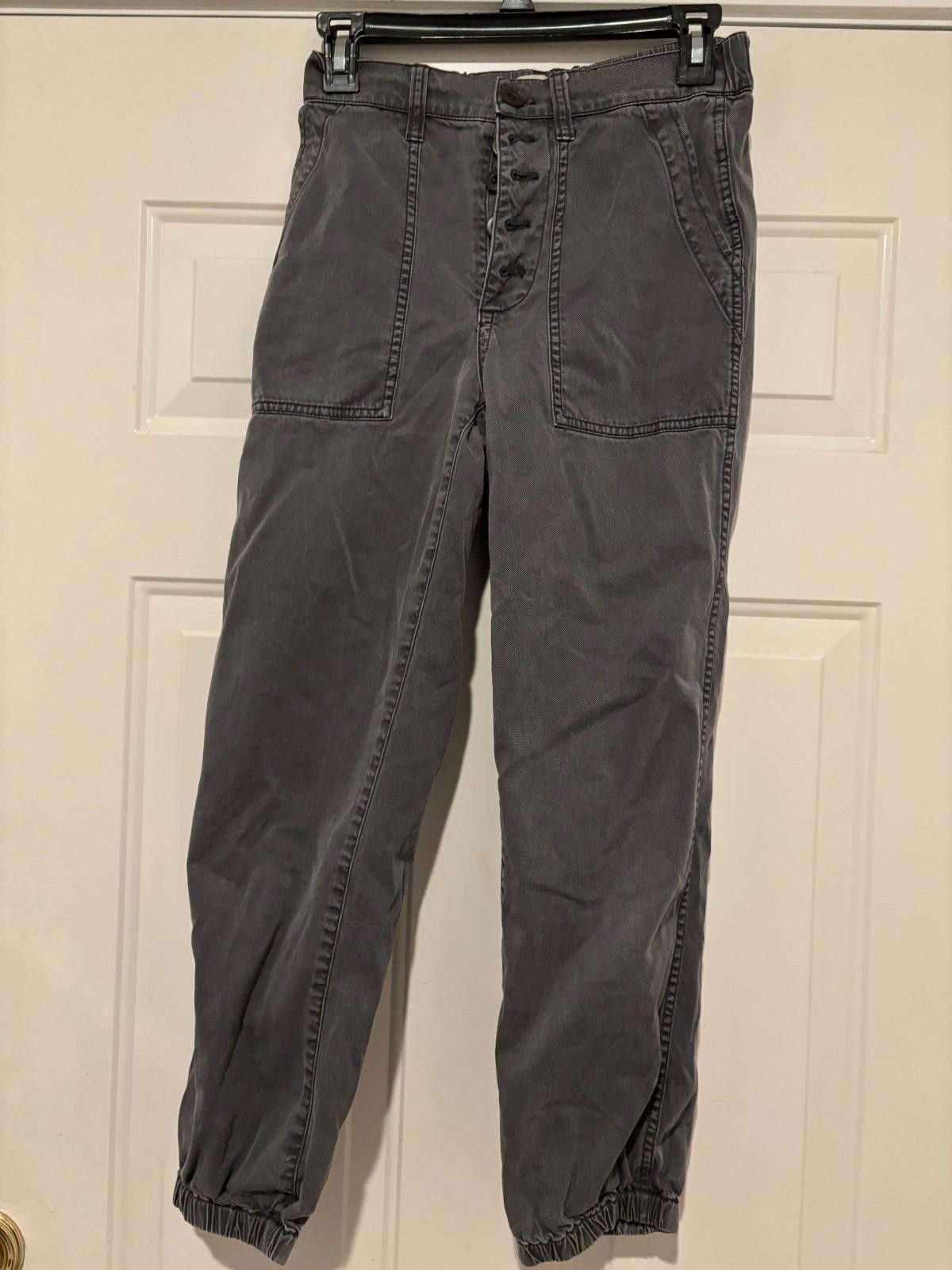 Madewell Womens Madwell grey pants sz 25 preloved #166 Size 25" / US 0 / IT 36 - 1 Thumbnail